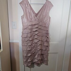 dressbarn Pink Layered Mini Dress